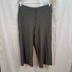 Eileen Fisher Gray Cropped Wide Leg Pants Size 8P